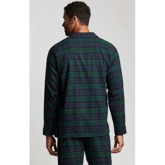 Pendleton Flannel Plaid Pajama Top Size Small Cotton Button Up Blue Green NWT $9 - Picture 2 of 15
